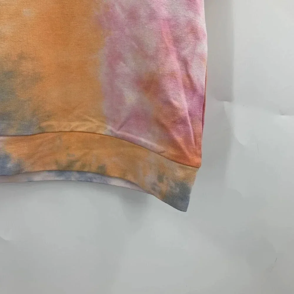 Freshman Girls Tie Dye Relaxed Cotton Short Sleeve Shirt‎ Shorts Set Size XL NWT